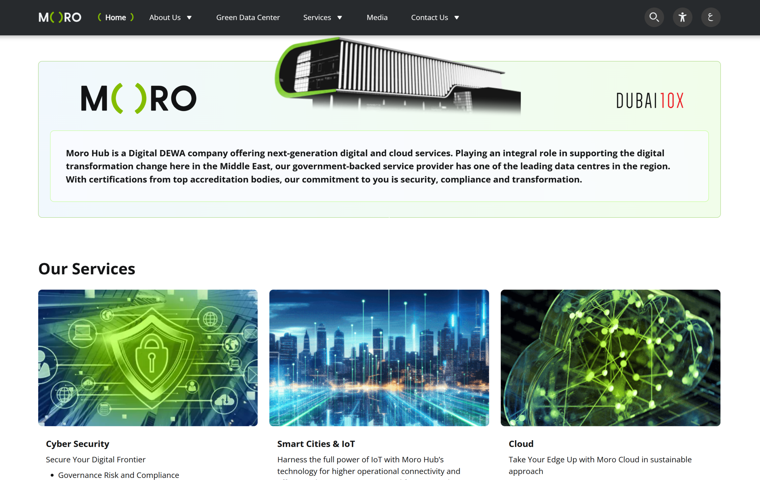 Moro Hub supplied website image